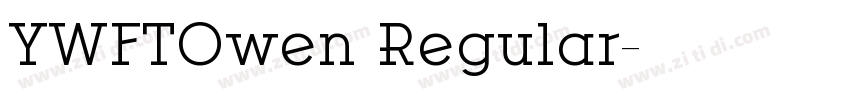 YWFTOwen Regular字体转换